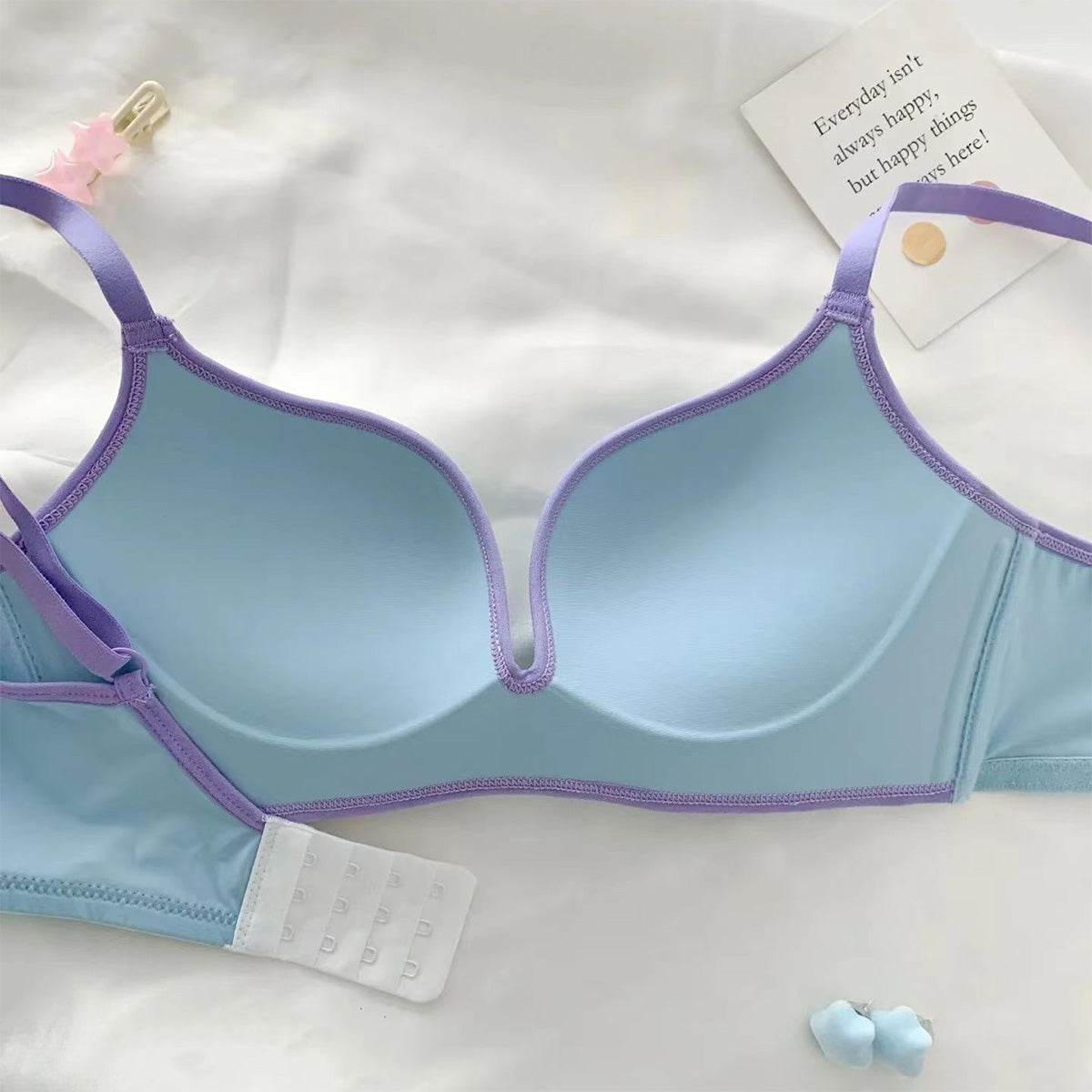 Colorful Jumping Girl Seamless Bra