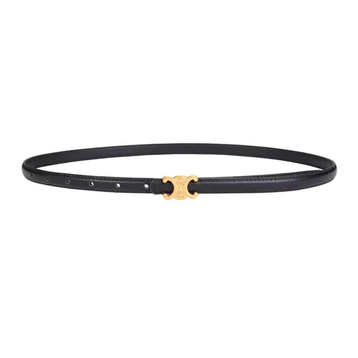 Women's Double C Smooth Buckle Belt