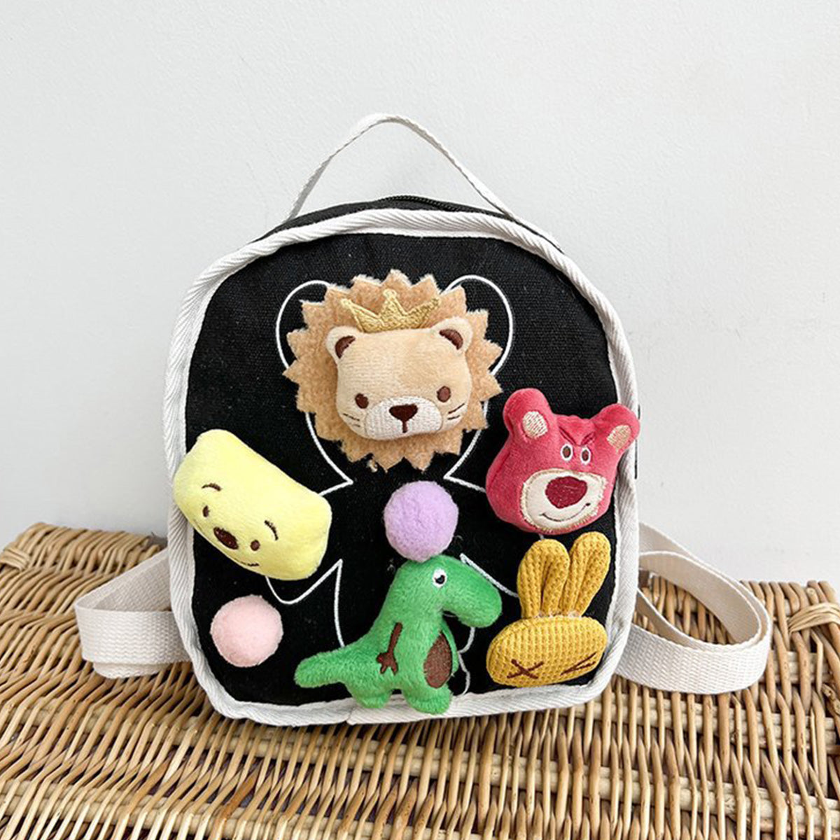 Korean Version Children's Schoolbag Cartoon Canvas Backpack