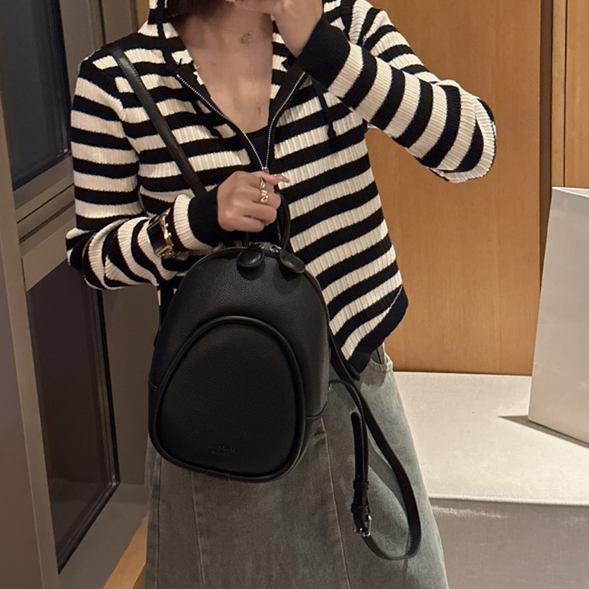 Korean Style Versatile Fashion Simple Backpack