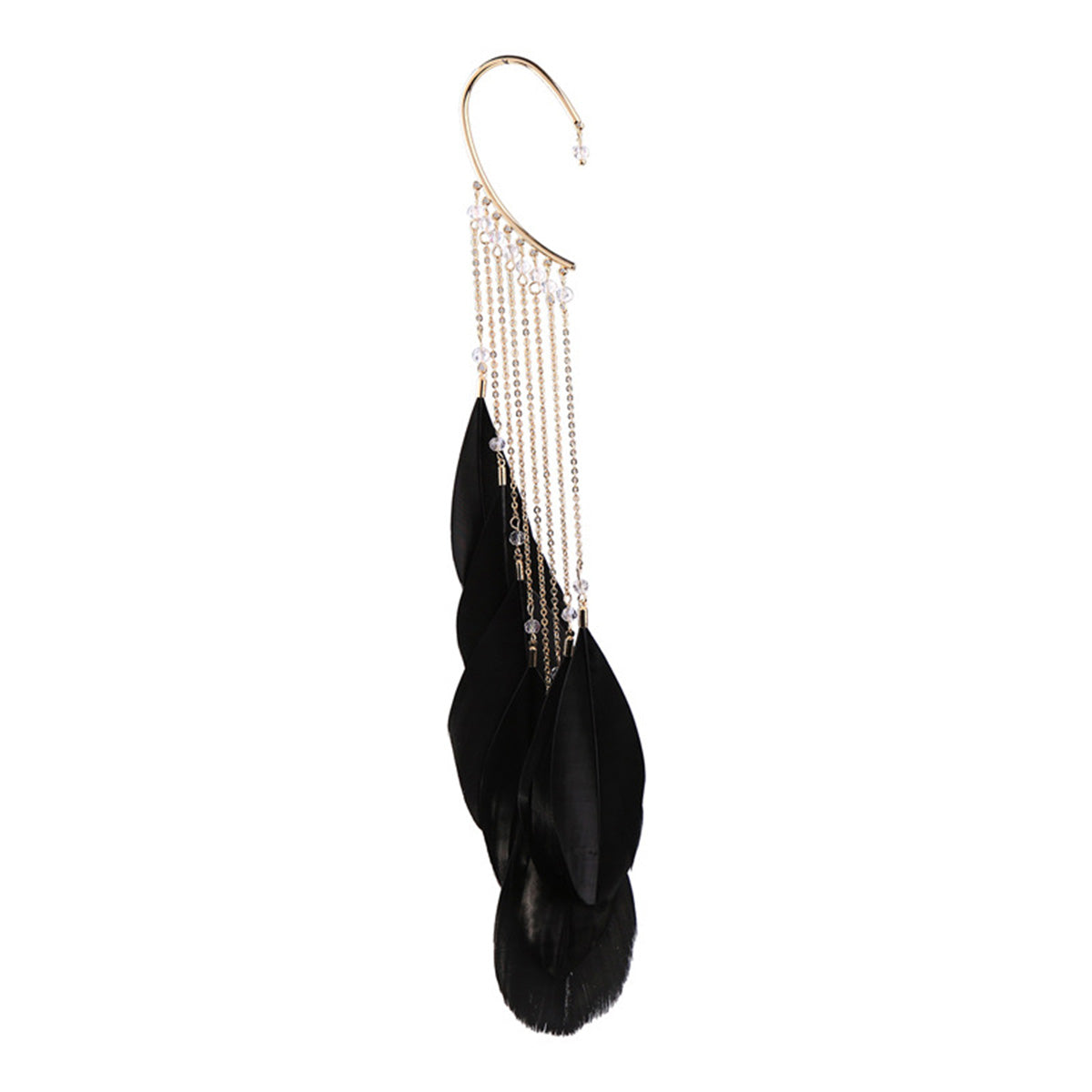 Feather Earrings Long Bohemian Tassel Earrings