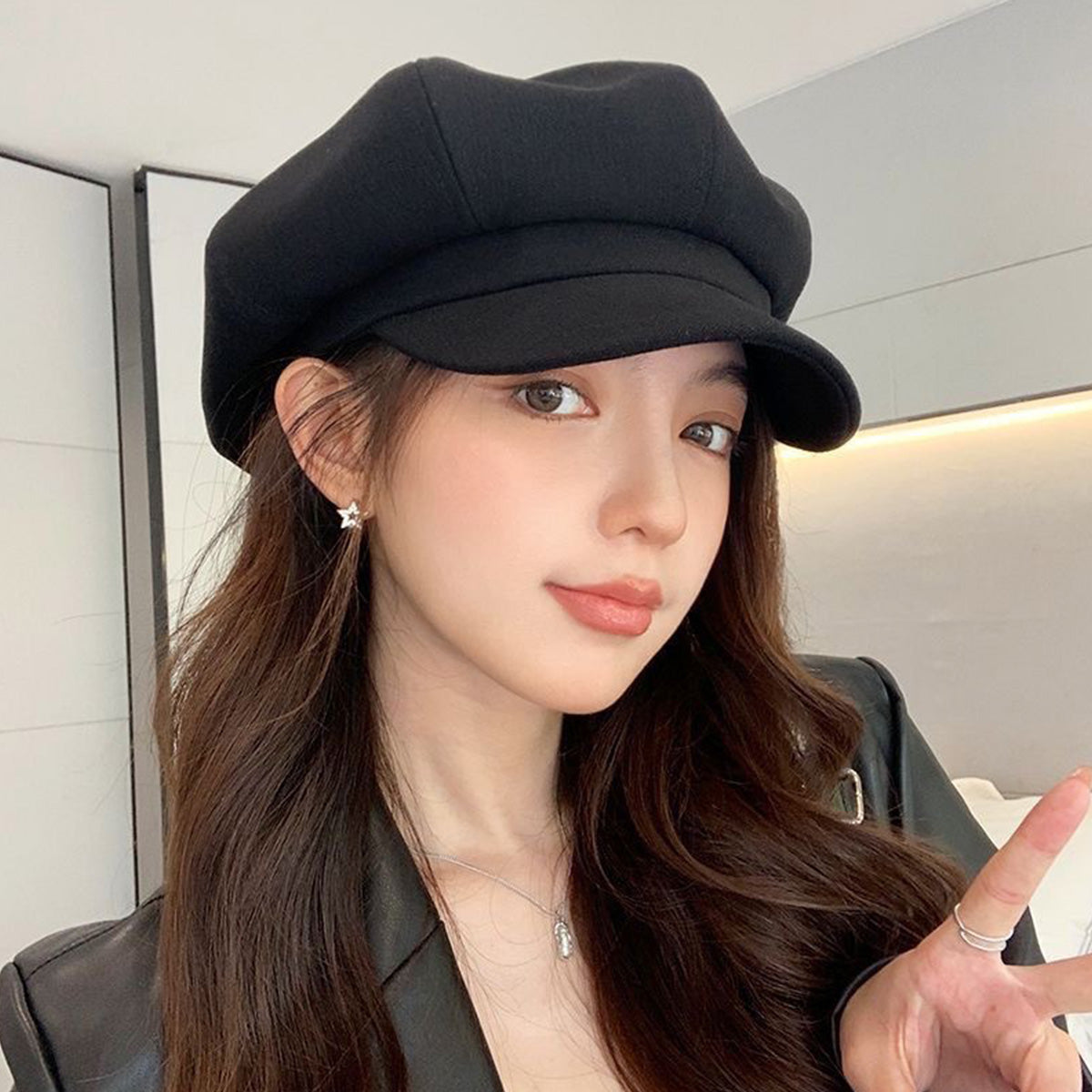 Octagonal Cap Versatile British Hat Beret
