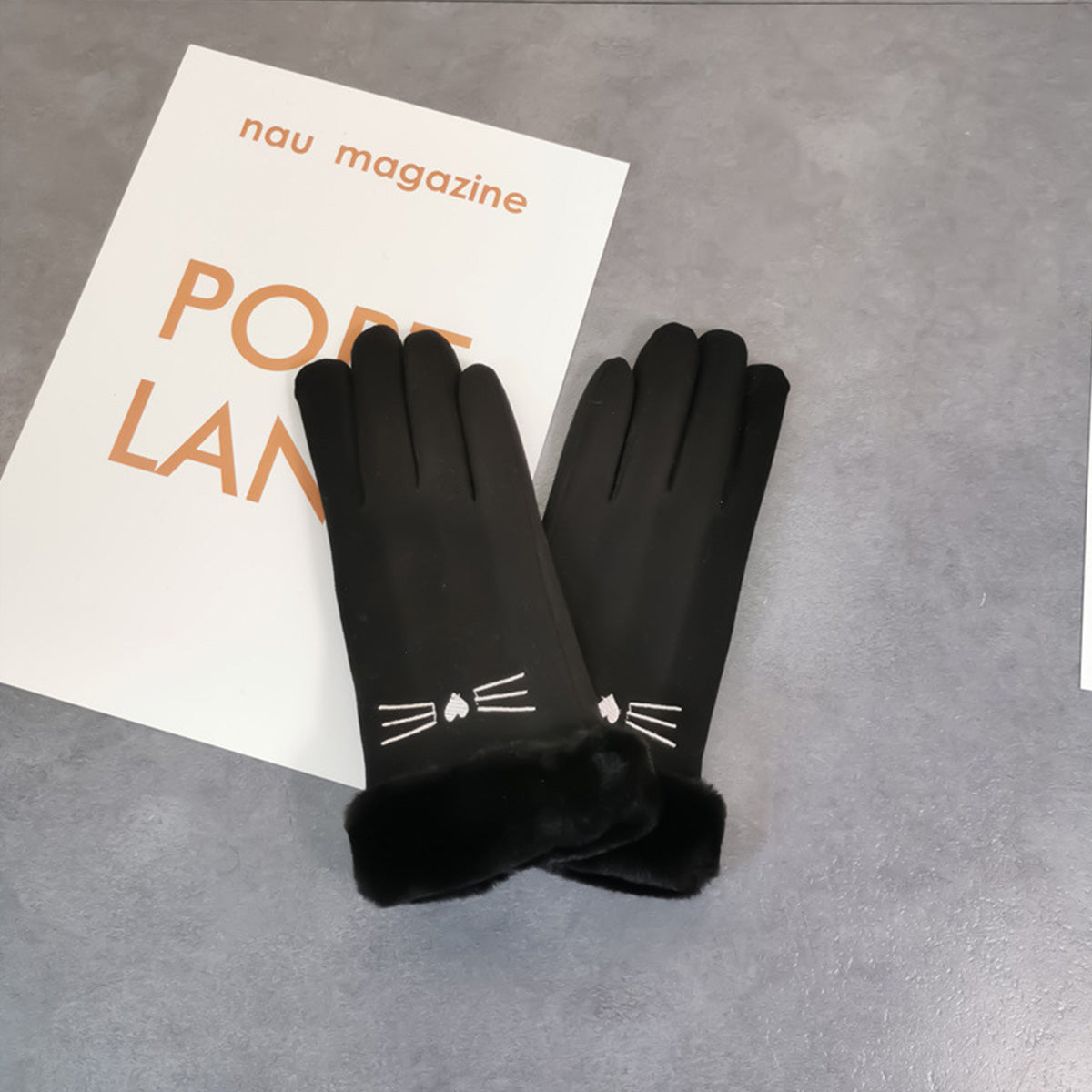 Women's Winter Velvet Gloves Warm Touch Screen Gloves