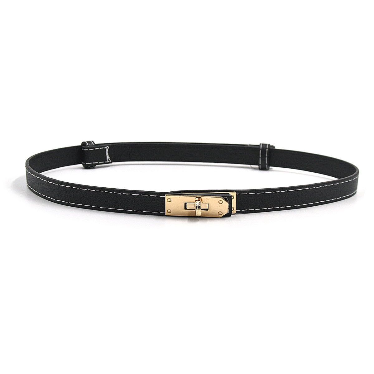Waist lock Buckle Narrow Belt Decorative Belt