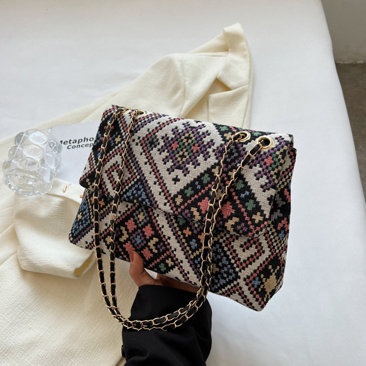 Single Shoulder Underarm Bag Casual Small Square Bag