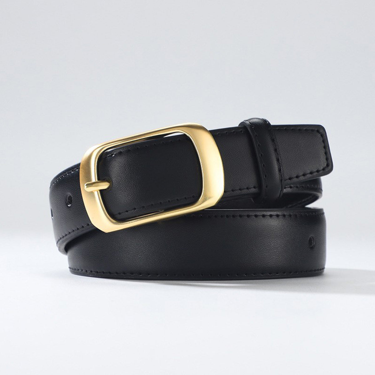 Ladies Korean Retro Leather Jeans Belt