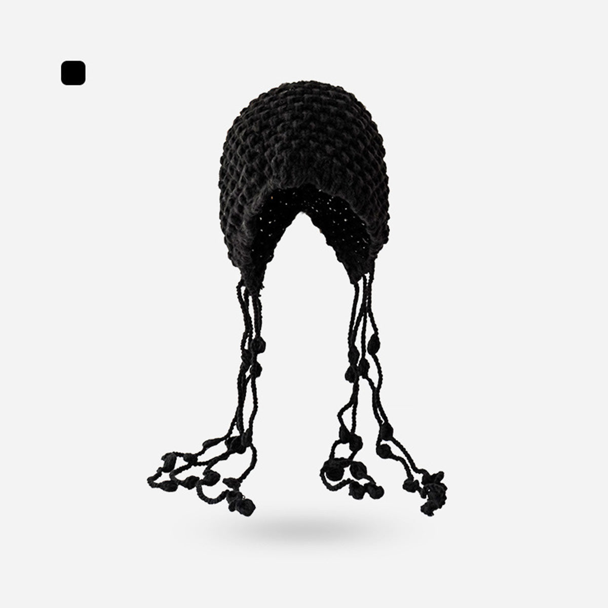 Women's Hand-Woven Tassel Knitted Hat