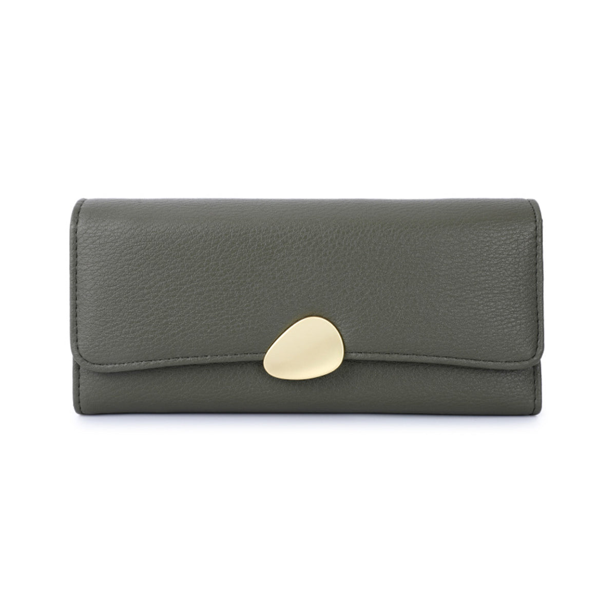 Classic Lychee Pattern Tri-fold Wallet