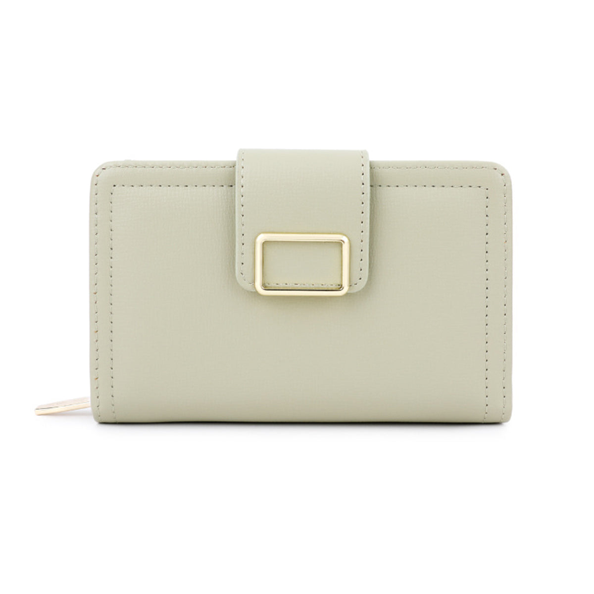 Multifunctional Solid Color PU Ladies Wallet