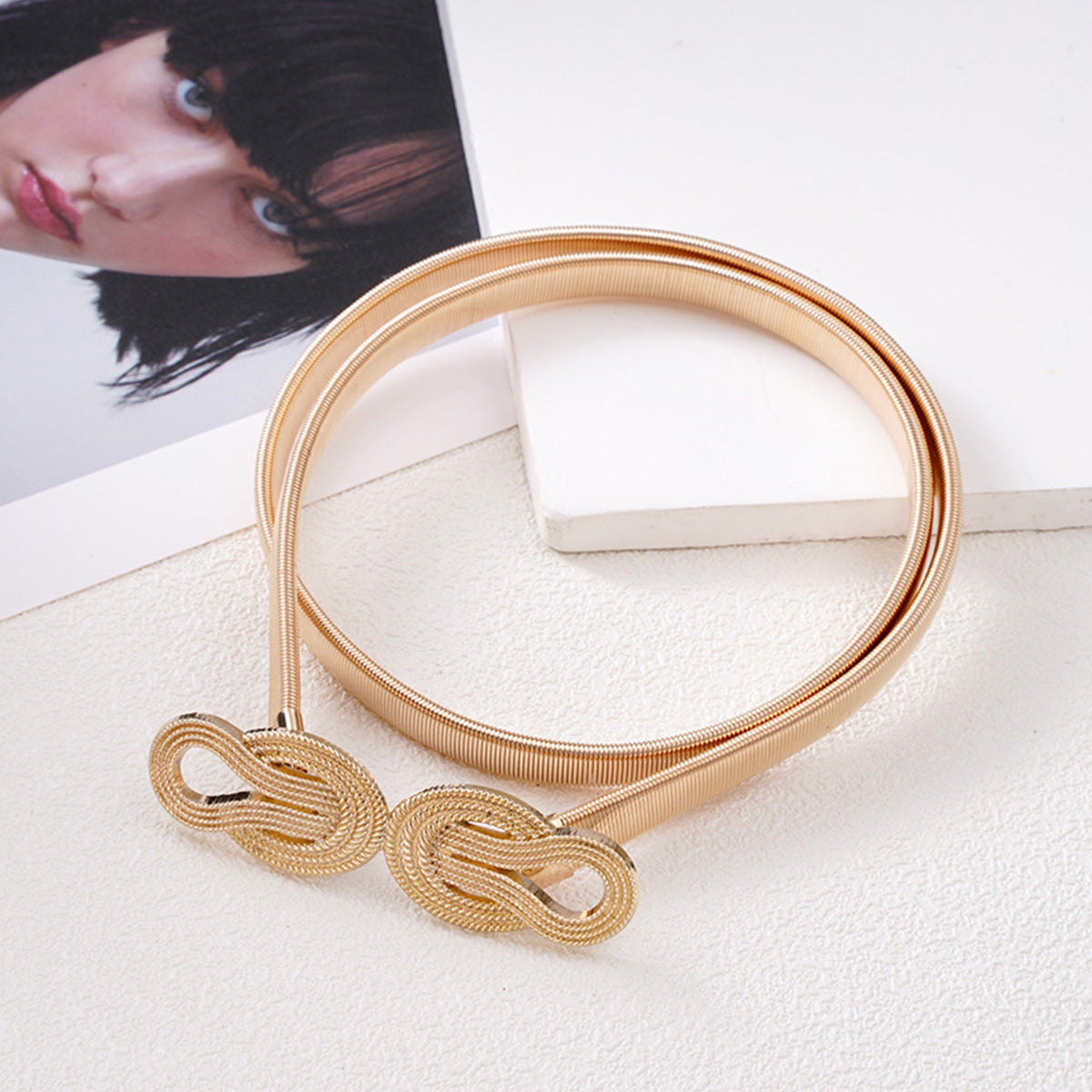 Women's Metal Spring Waist Chain