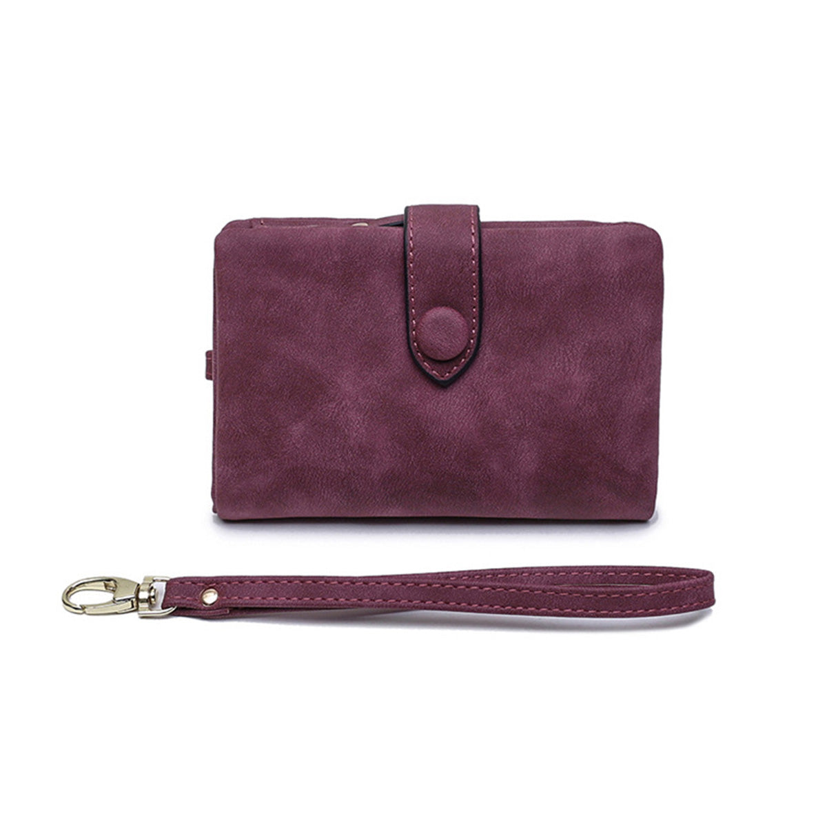 Women's Frosted Large Capacity Short Wallet