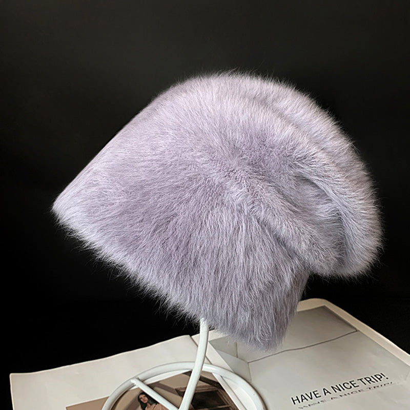 Abbit Fur Hat New Winter Warm Wool Hat