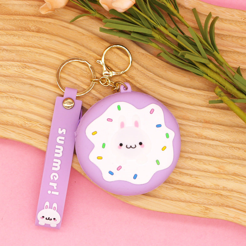 Cute cartoon silicone coin pocket coin purse