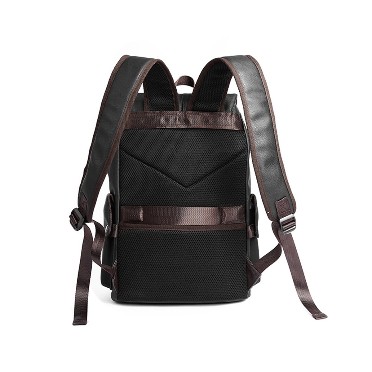 Men Leather Travel Backpack