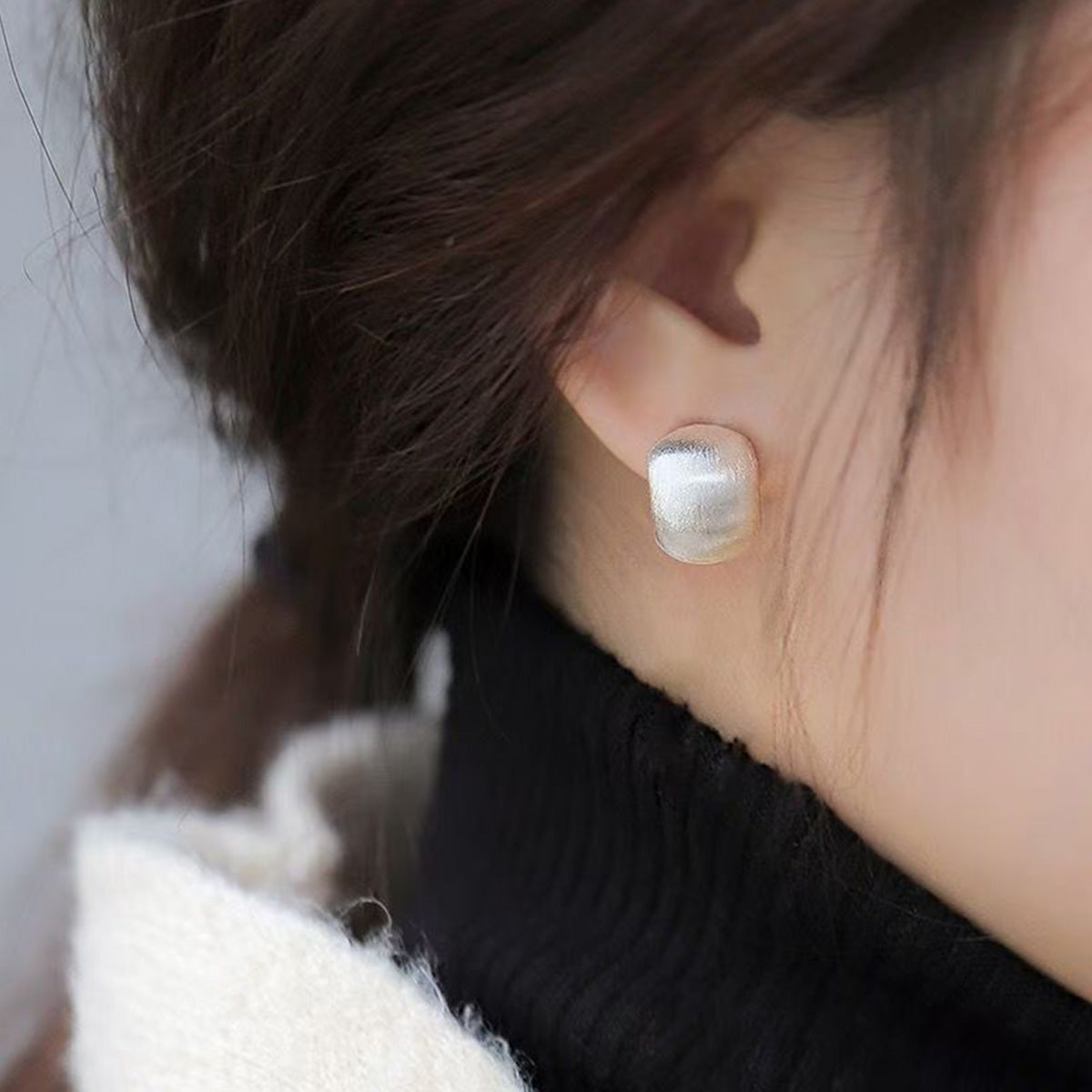 Silver Earrings Niche High-End Luxury Earrings