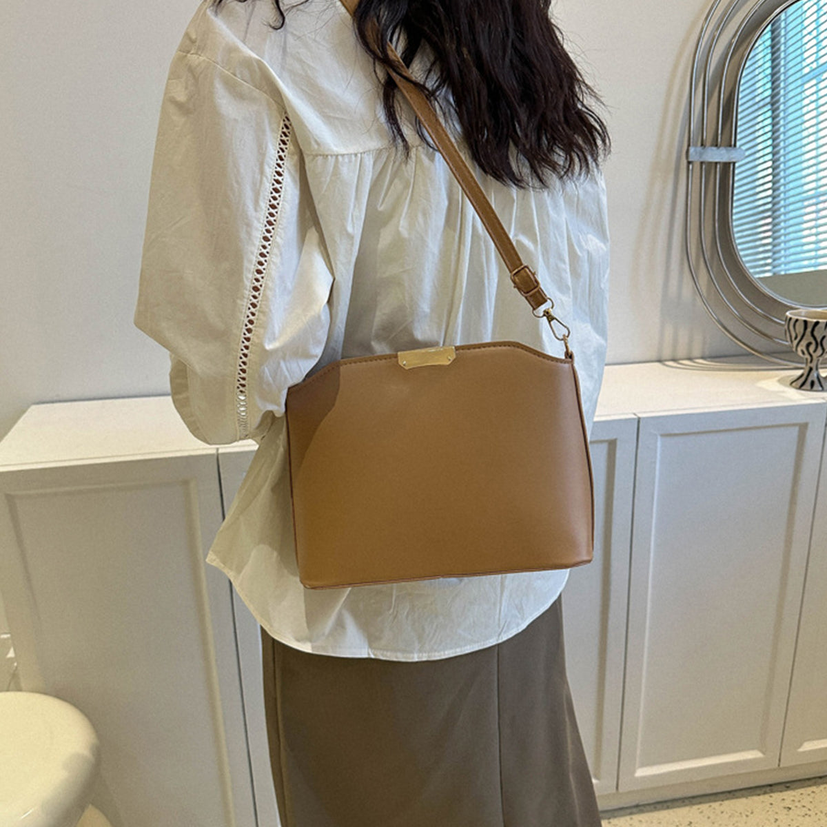 Small Square Bag for Women Casual Simple Crossbody Bag