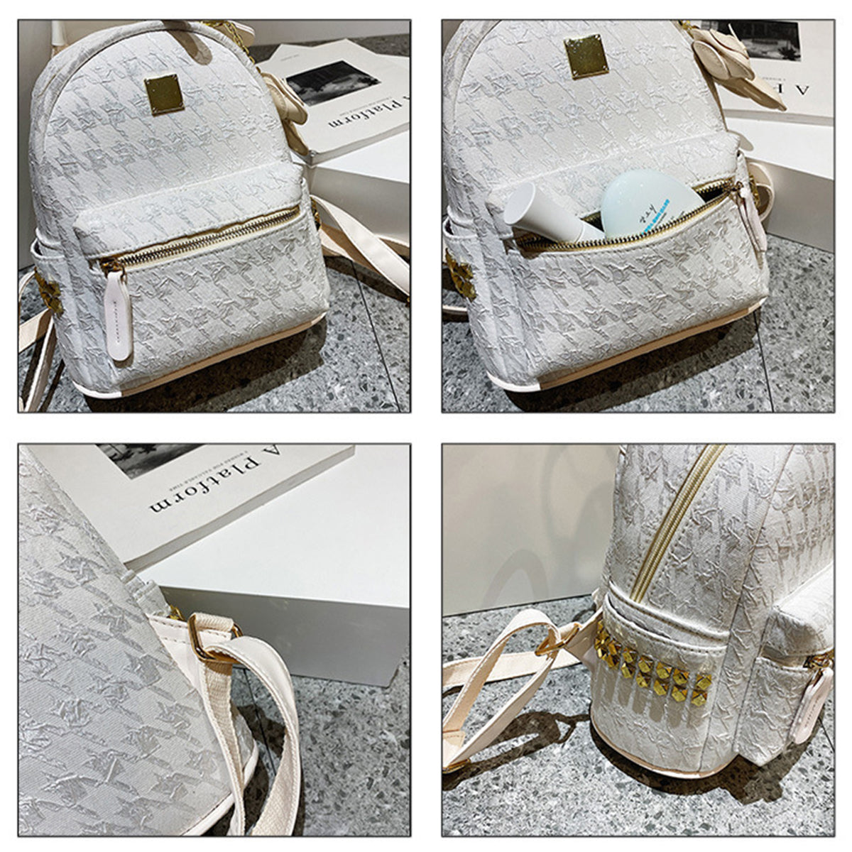 Fashion Niche Backpack Cute Pendant Commuter Backpack