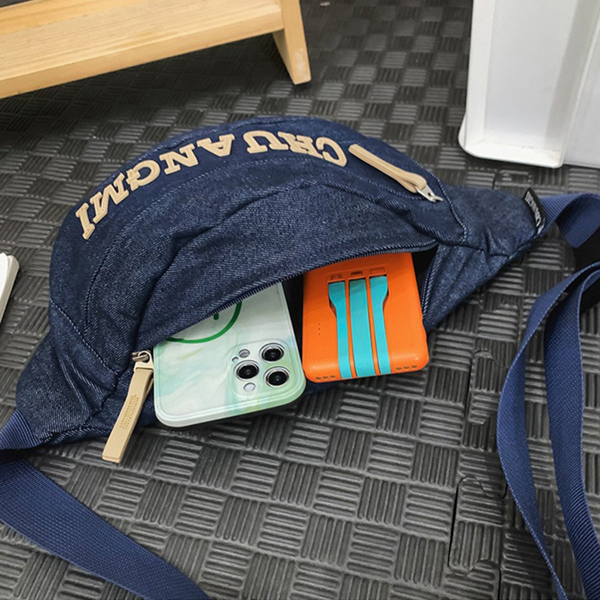 Men's Messenger Bag Letter Shoulder Bag