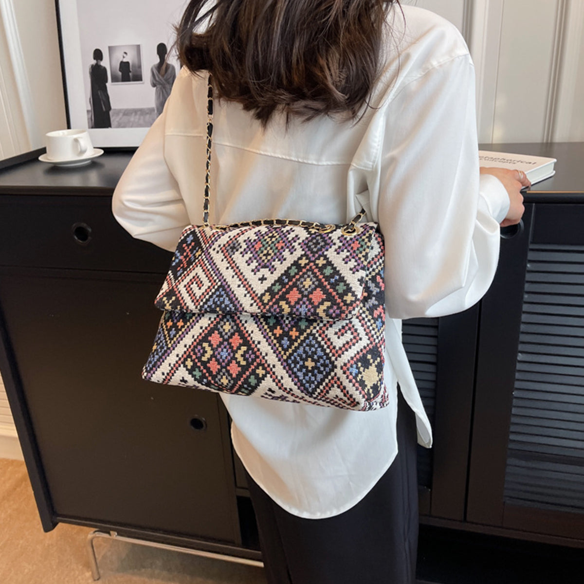Single Shoulder Underarm Bag Casual Small Square Bag
