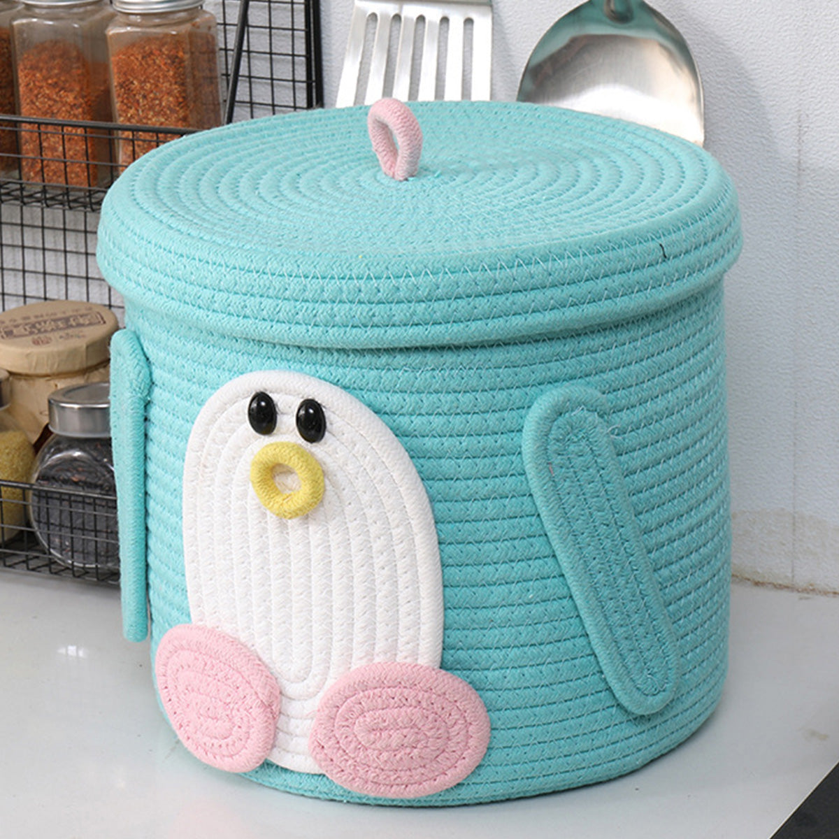 Cotton Rope Woven Storage Basket Storage Box