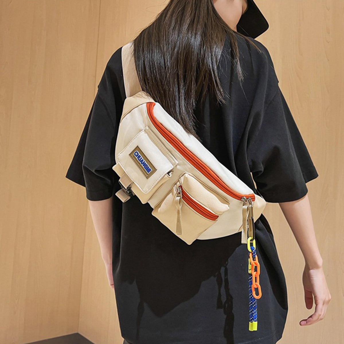 Men Women Casual Crossbody Bag Travel Shoulder Bag