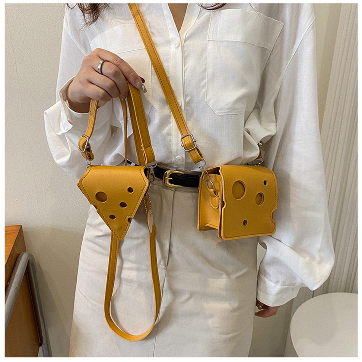 Women Cheese Bag Shoulder Crossbody Bag