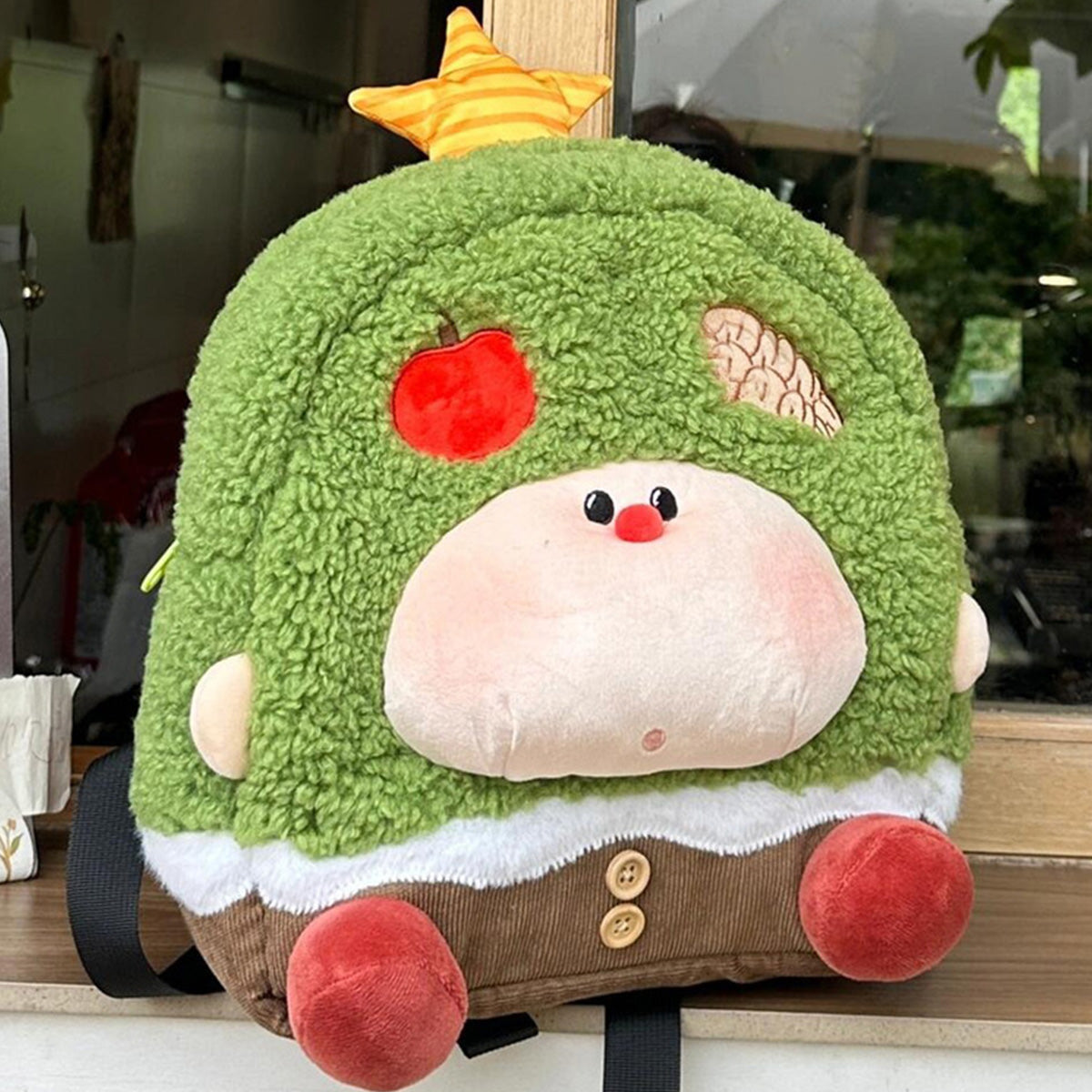 Apple Tree Schoolbag Cartoon Girl Doll Backpack