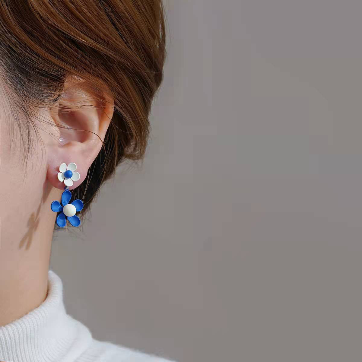 Klein Blue Earrings Special Design Earrings