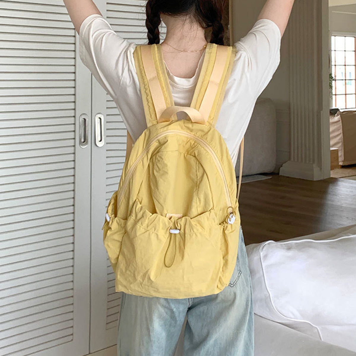 Nylon Backpack Camping Large Capacity Travel Bag