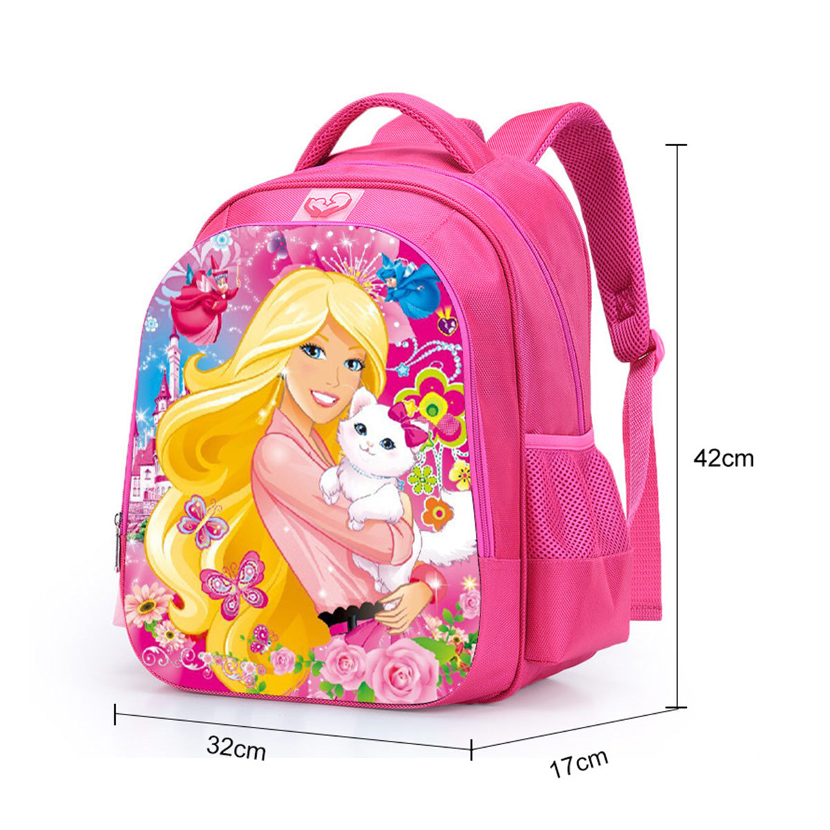 Primary School Girl Schoolbag Princess Barbie Cartoon Backpack