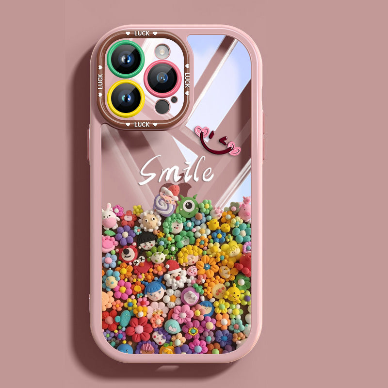iPhone 16pro Cute Colorful Doll Mobile Phone Case