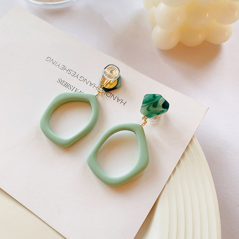 Etro Hong Kong Style Design Acrylic Earrings