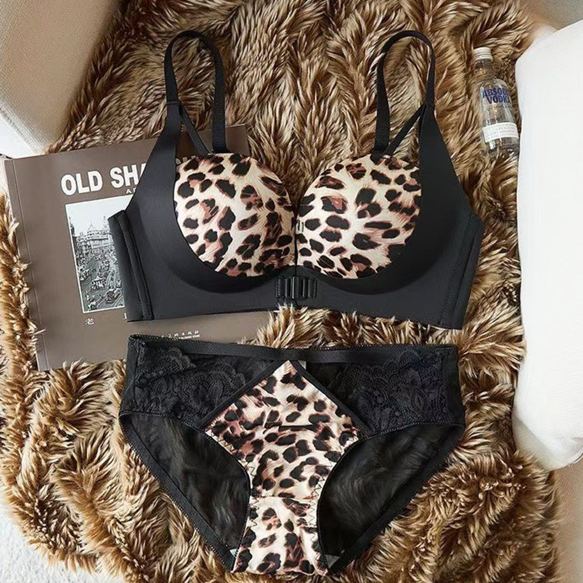 Women's Front-hook Bras with Push-up No Underwire