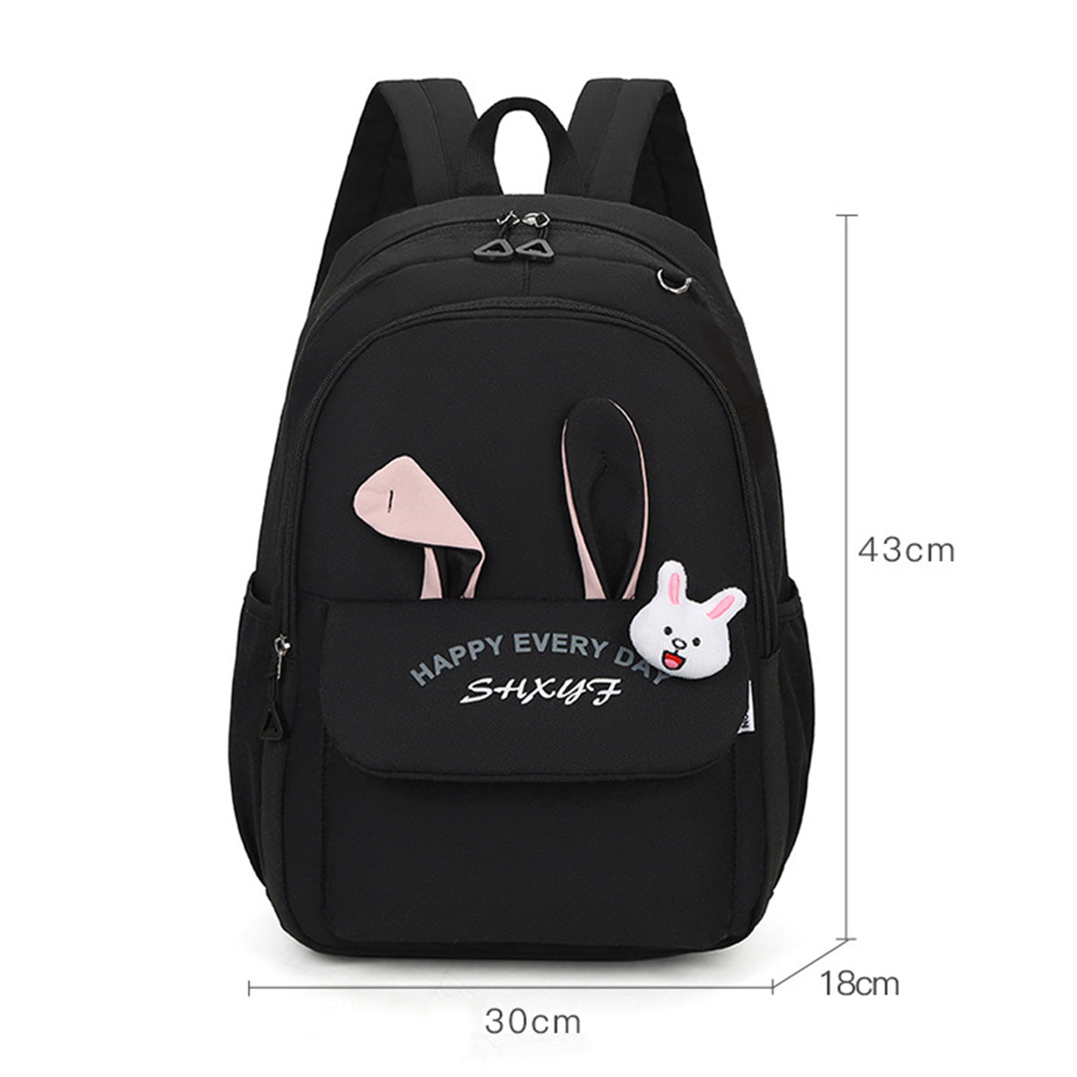 Elementary School Student Backpack with Rabbit Ears