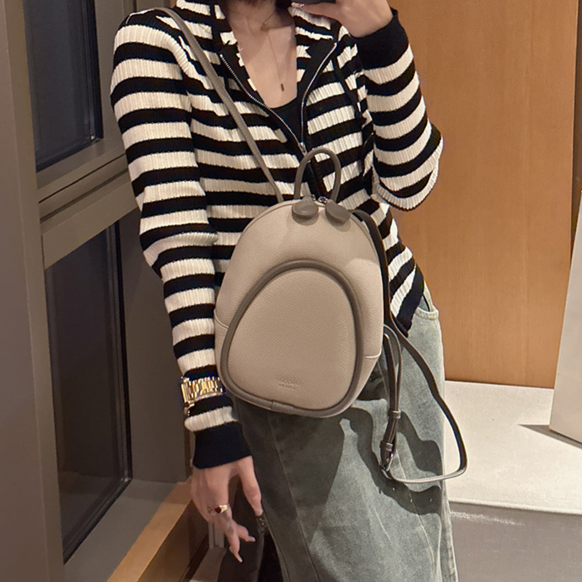 Korean Style Versatile Fashion Simple Backpack