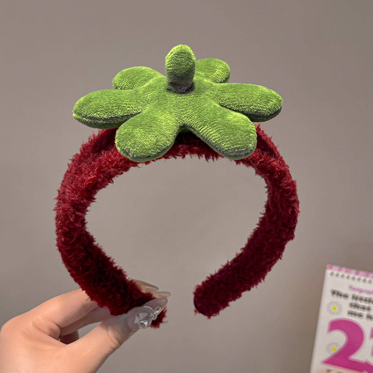 Cute Strawberry Headband Face Wash Headband