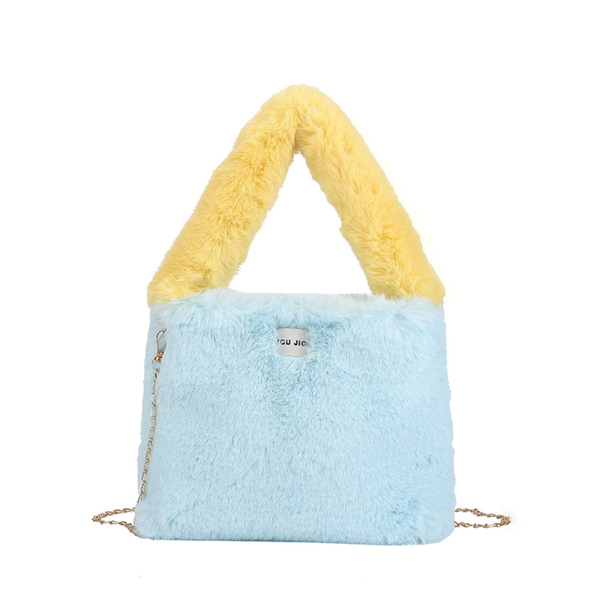 Autumn Winter Crossbody Plush Bucket Bag