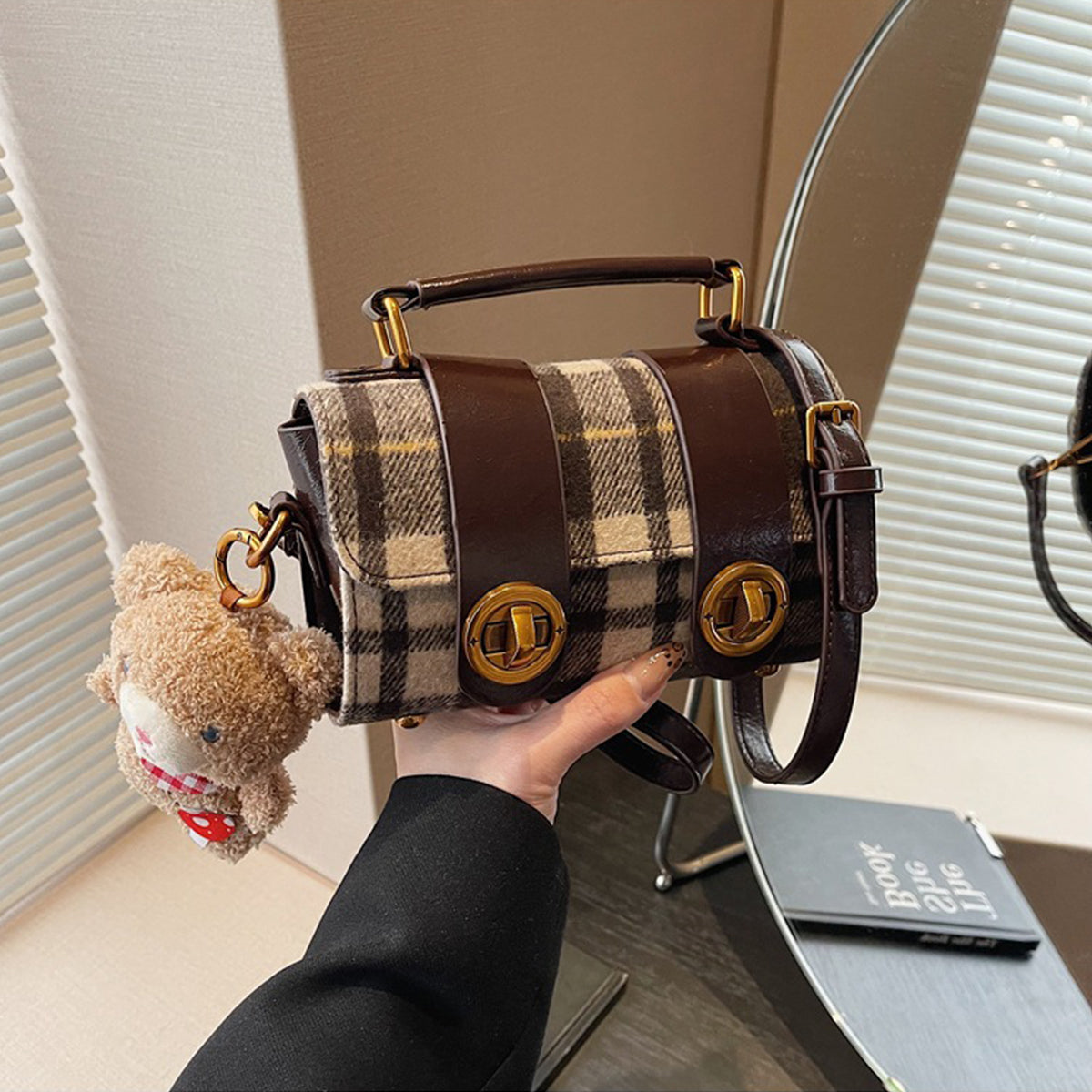Red Berry Handbag for Women Shoulder Crossbody Small Bag