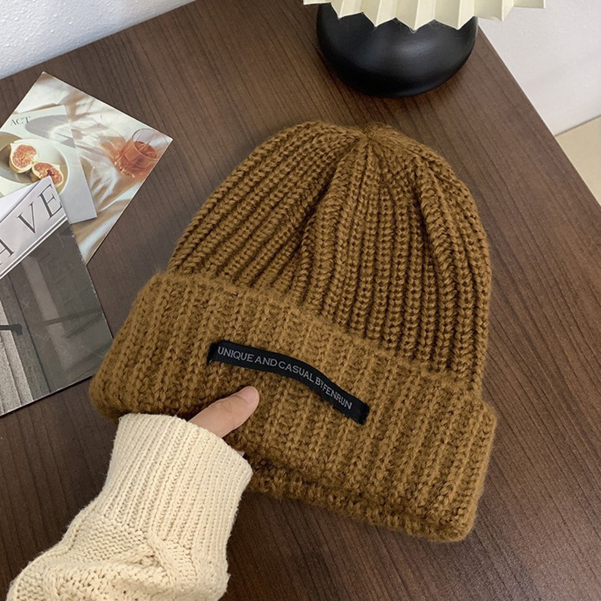 Hats for Women Autumn Winter New Patch Hats