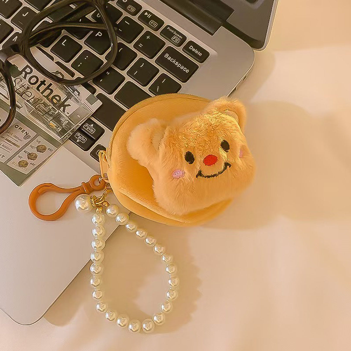 Cute Plush Bear Card Holder Mini Coin Purse