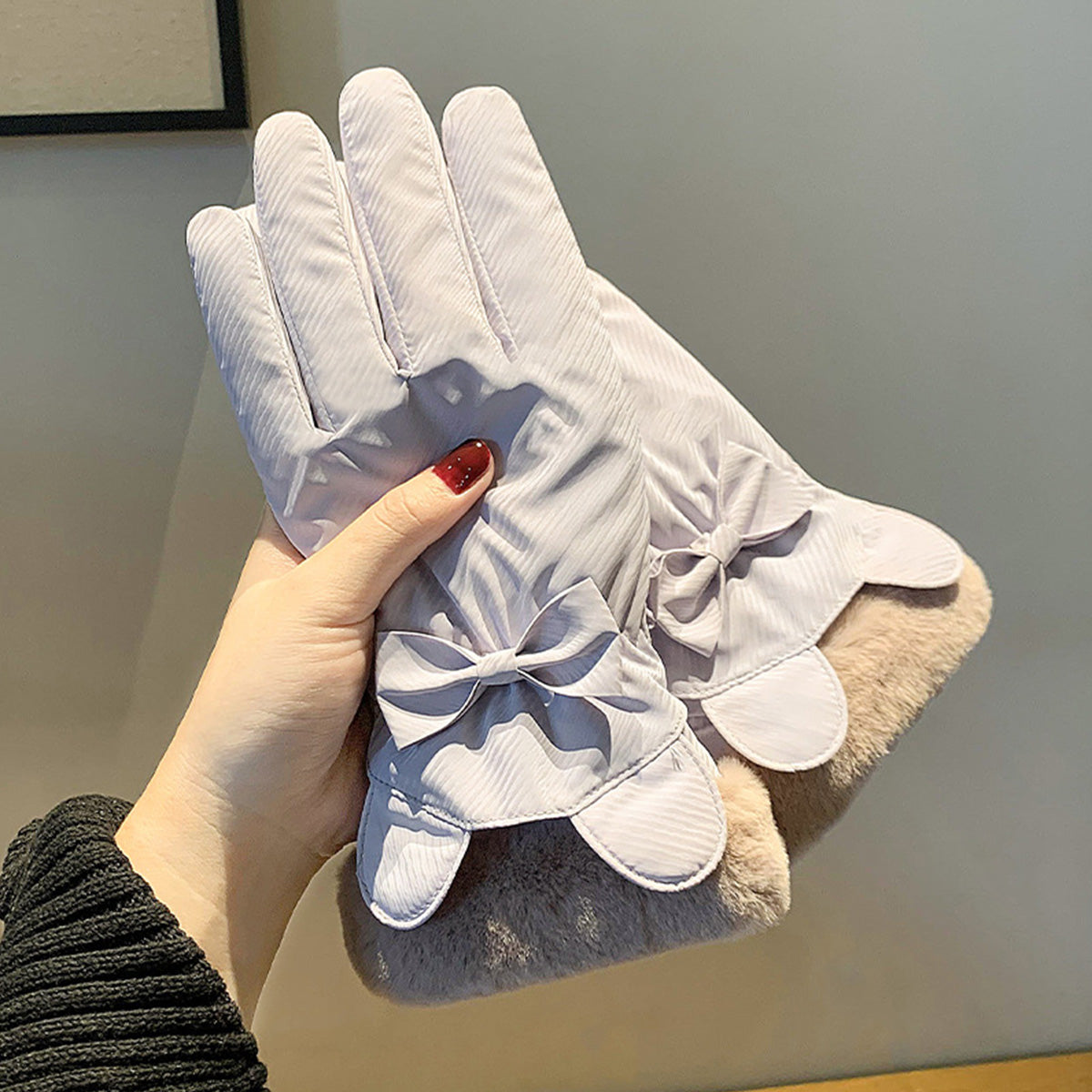 Warm Plush Thick Waterproof Gloves