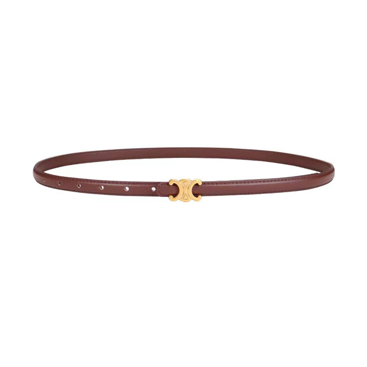 Women's Double C Smooth Buckle Belt