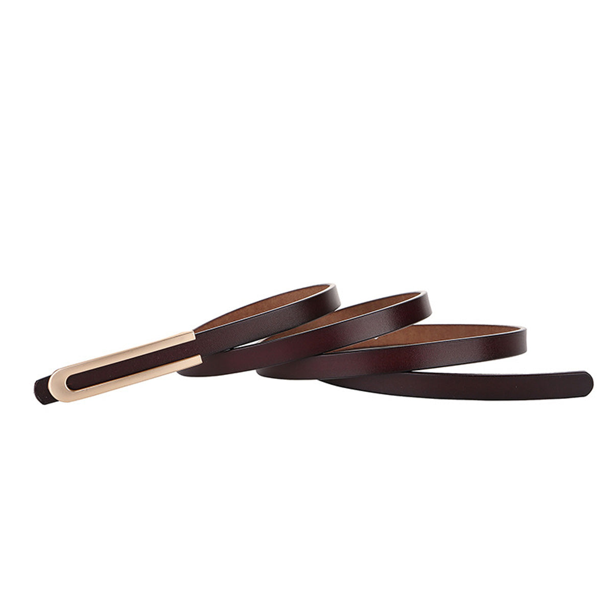 Small Leather Belt for Women's Dress