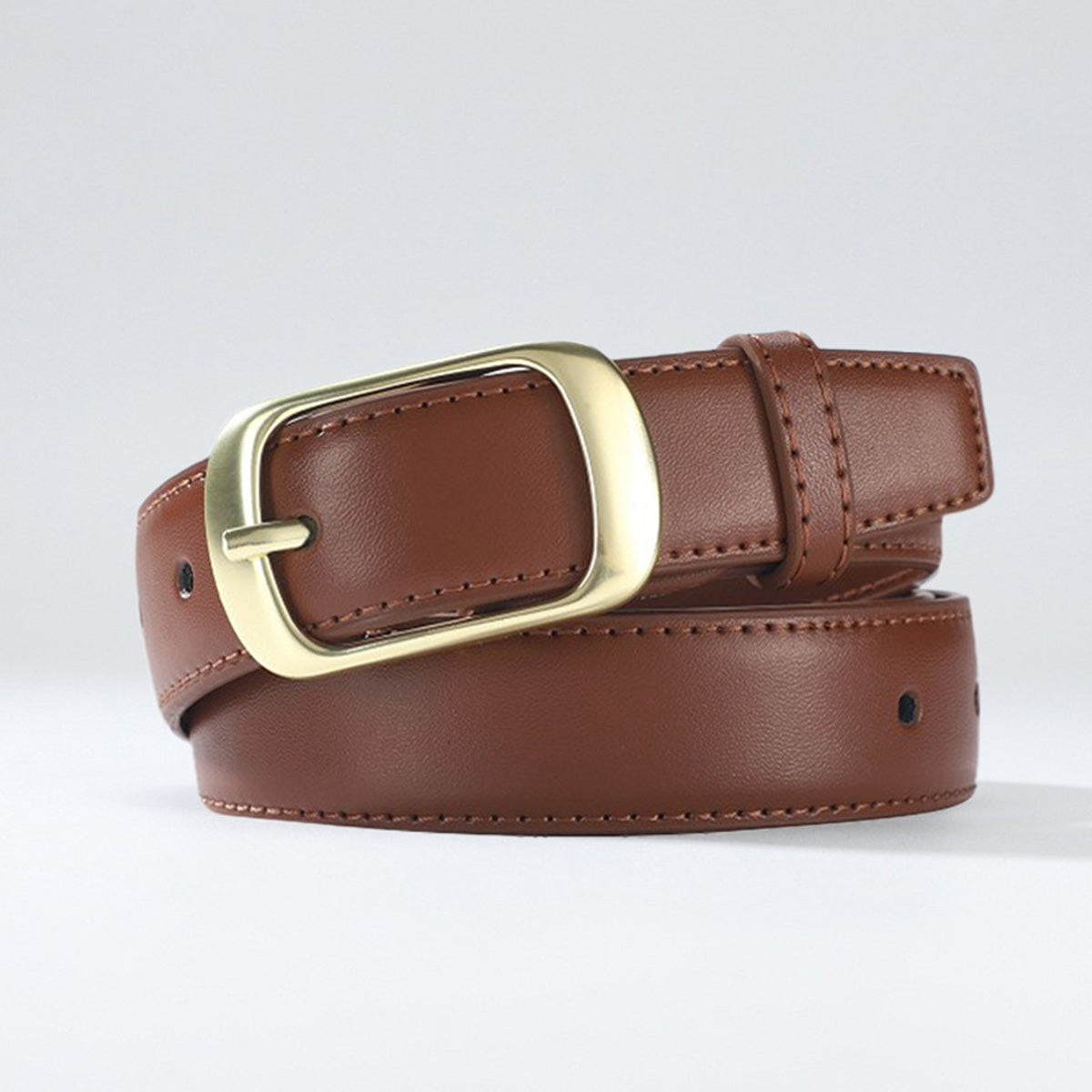 Ladies Korean Retro Leather Jeans Belt