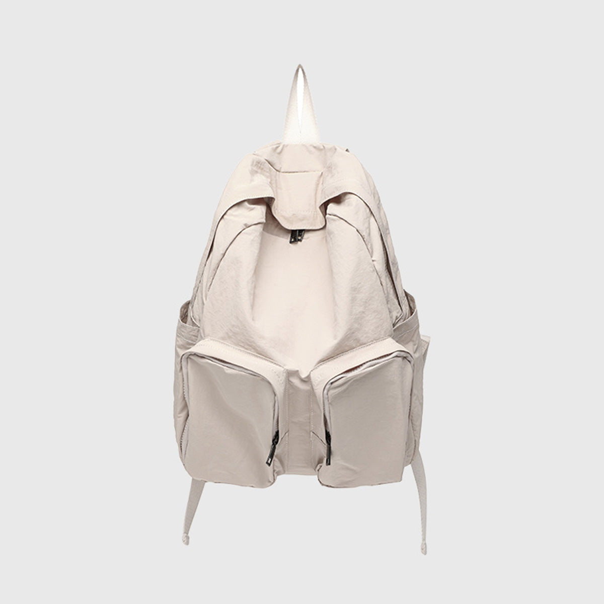 Women's Light Backpack Solid Color Large Capacity School Bag