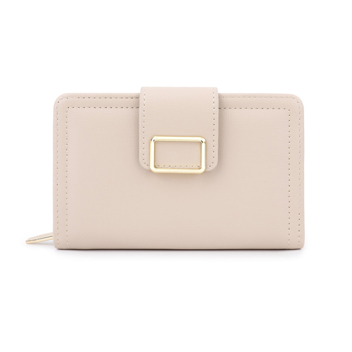 Multifunctional Solid Color PU Ladies Wallet
