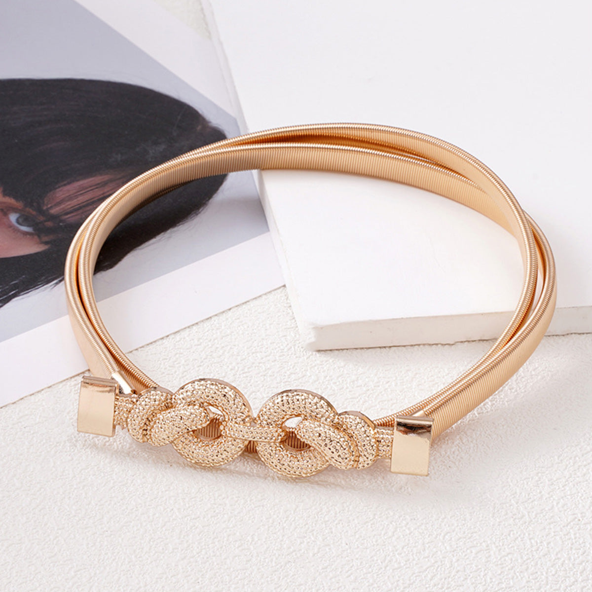 Women's Metal Spring Waist Chain