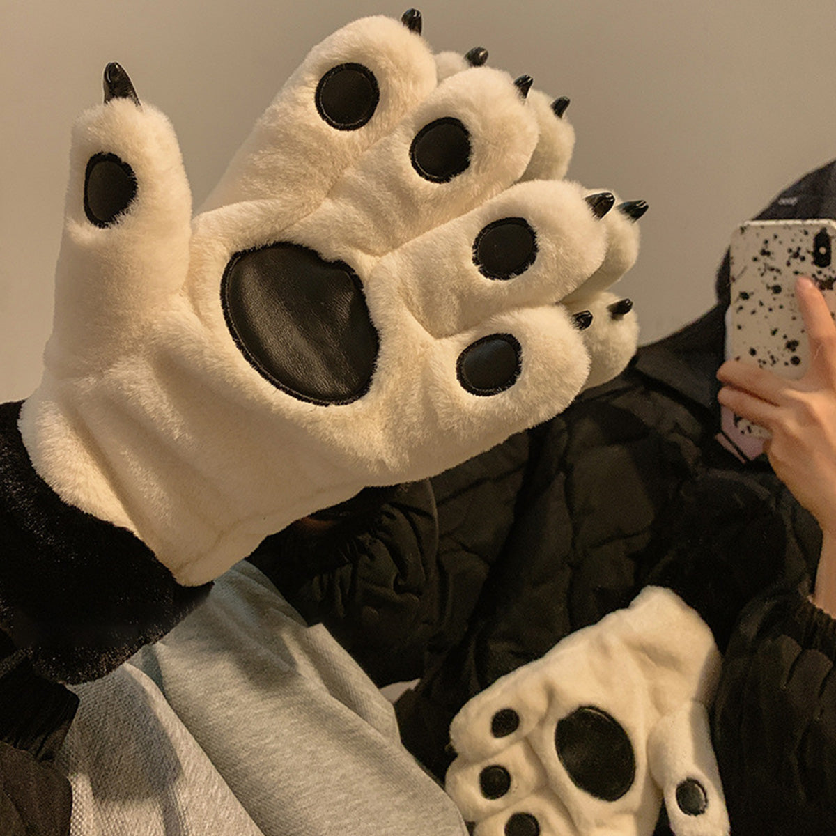 Thickened Cycling Plush Gloves