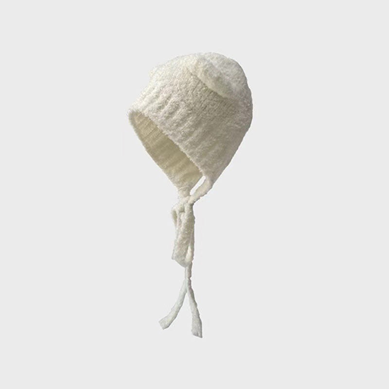 Women's Bear Ears Plush Hat Ear Protection Pullover Hat