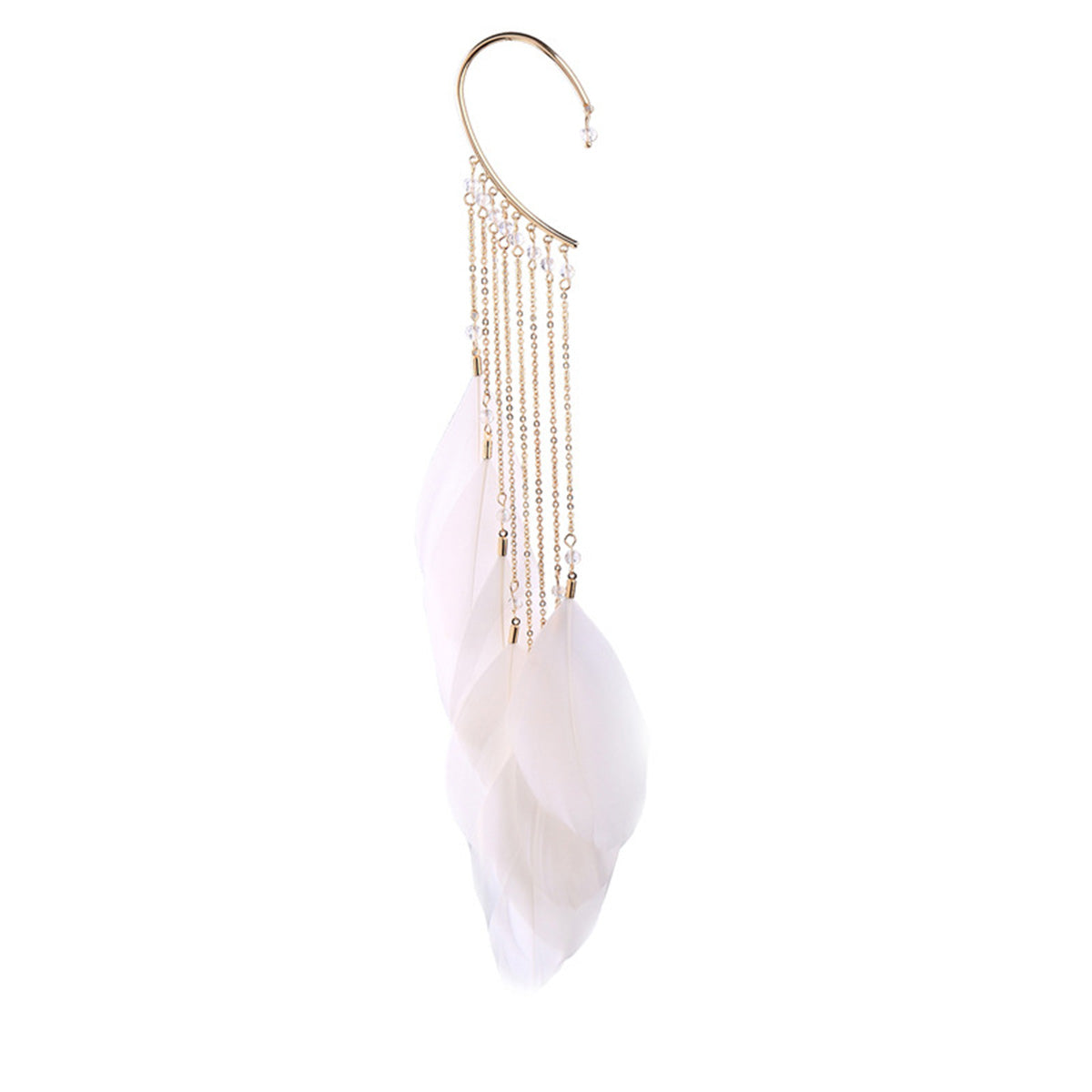 Feather Earrings Long Bohemian Tassel Earrings